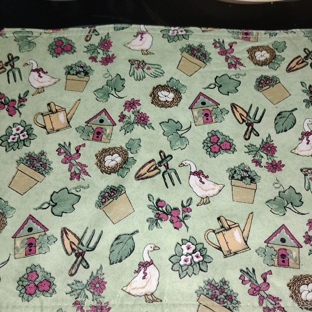 Set Of 4 Geese Placemats Vintage